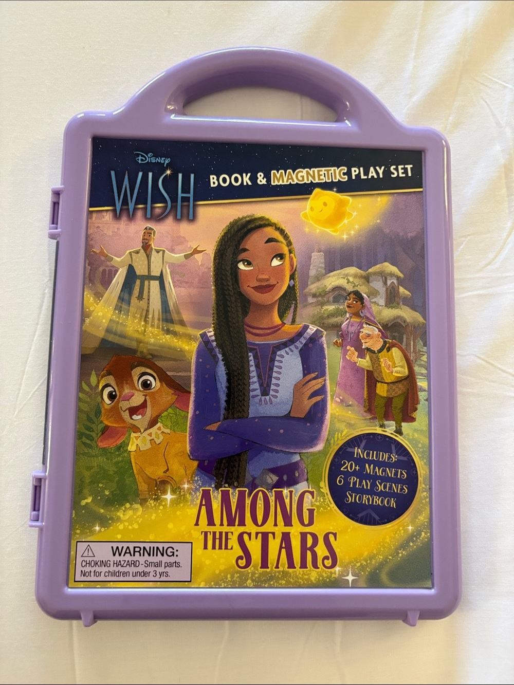 Disney Wish Purple Book & Magnetic Play Set - Among the Stars